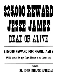 Wanted poster, c1868-1882