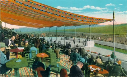 Watching the Races in front of Club House, Agua Caliente Jockey Club