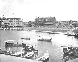 Wesley Lake, Asbury Park, New Jersey, USA, c1900