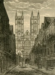 West Front of Westminster Abbey, from Tothill Street