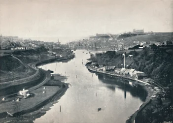 Whitby - General View of the Town, 1895