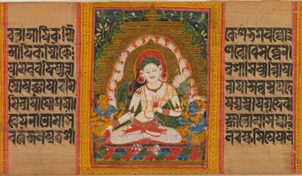 White Tara, Folio from Perfection of Wisdom Manuscript