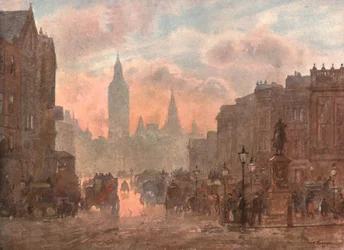 Whitehall from Charing Cross, c1899, c1900