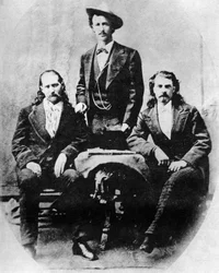 Wild Bill Hickok, Texas Jack Omohundro and Buffalo Bill Cody