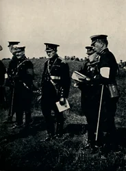 With General French at Army Manoeuvres, 1912