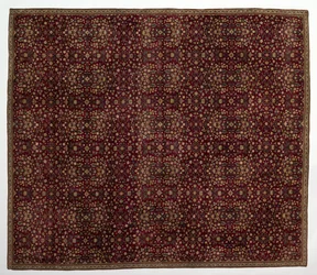 Woolen Carpet with Millefleurs Decoration, Early 1600s