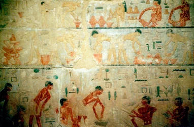 Working life in Ancient Egypt, wall painting from an artisan