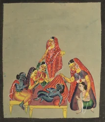 Worship of the Infant Krishna