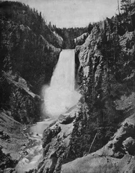 Yellowstone Falls, Wyoming, c1897