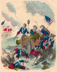Young Callender Fighting His Gun