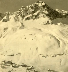 Zürs and the Hasenfluh Peak, Vorarlberg, Austria