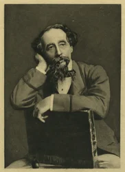 Charles Dickens, Portrait after Photograph by Herbert Watkins