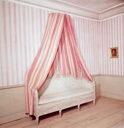 Collapsible Bed in the Home of Carl Linnaeus, Hammarby, Uppsala, Sweden
