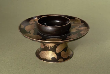 Cup Stand with Nashiji Decoration, Japanese, 19th Century