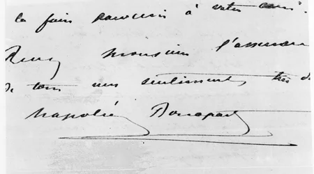 Handwriting and Signature of Napoleon Bonaparte (1769-1821)