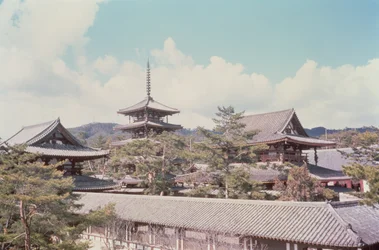 Horyu-ji Temple, Nara Prefecture, Japan, built in 607 AD