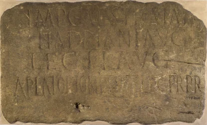Inscription from milecastle 38 on Hadrian