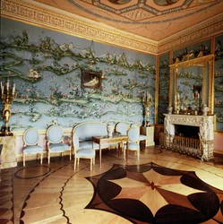 Interior of the Chinese Blue Drawing Room