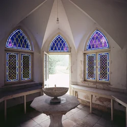 Interior of the Dairy, Corsham Court, Wiltshire