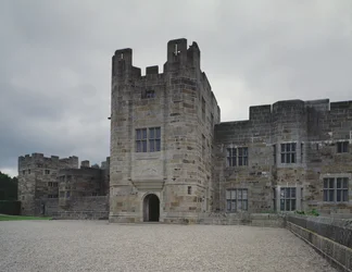 Main entrance of Castle Drogo, designed by Sir Edwin Lutyens, 1910-30