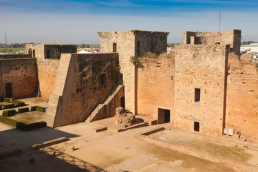 Niebla, Huelva Province, Andalusia, southern Spain. The Castle of the Guzmans