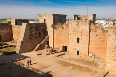 Niebla, Huelva Province, Andalusia, southern Spain. The Castle of the Guzmans.