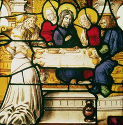 Panel Depicting St. Andrew at the Supper at Emmaus