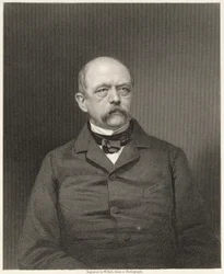 Portrait of Otto von Bismarck engraved by William Holl from a photograph, pub. by William Mackenzie