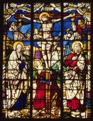 The Crucifixion, stained glass window, probably from Abbey of Altenberg, near Cologne, perhaps designed by the Painter known as the Master of the Holy Kindred, c.1500
