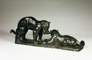 Two Jaguars by Rembrandt Bugatti