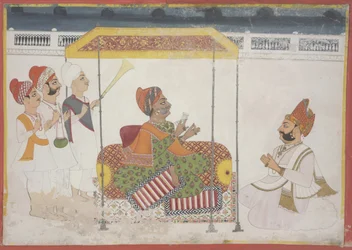 A Rajah Receiving a Guest, mid-19th century