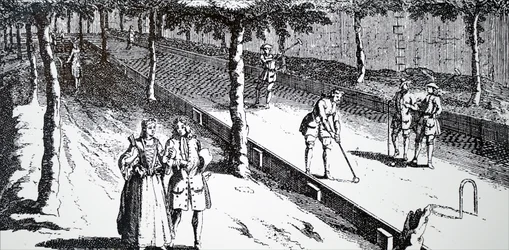A game of croquet at Pall-Mall