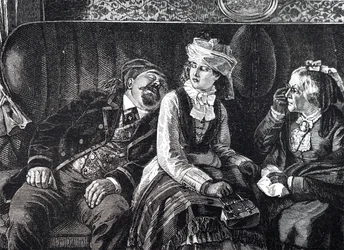 A Man Falling Asleep on Another Passenger