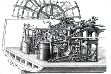 A slide-lever engine