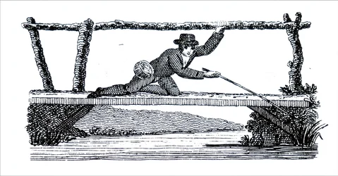 A Young Boy Fishing