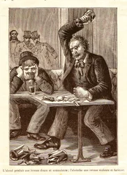 Absinthe versus Alcohol, c.1900