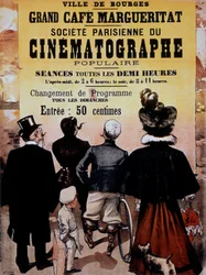 Advertisement for Cinematograph in Bourges, France, c. 1895
