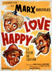 Poster of the film Treasure Hunt, Love Happy by David Miller with the Marx Brothers 1949