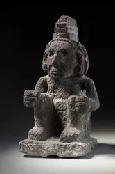 Aztec Stone Figure of Macuilxochitl