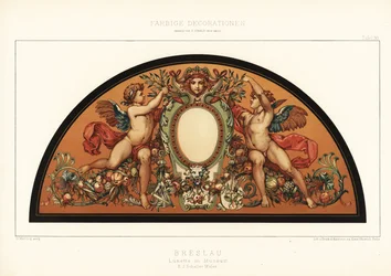Art nouveau screen in Wroclaw Museum, Poland