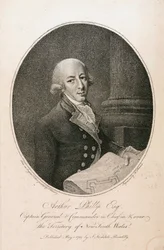 Arthur Phillip, British naval commander, c 1789