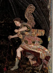 Bouncing Angel - Baroque sculpture