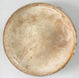 Bowl with Bird of Prey, 11th-13th Century