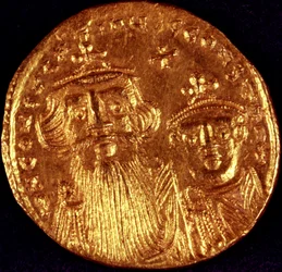 Byzantine Coin with Depiction of Emperor