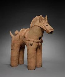 Caparisoned Haniwa Horse, 400s-500s