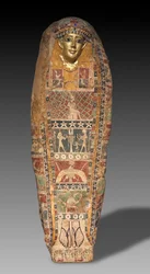 Cartonnage mummy case, Late Ptolemaic Dynasty to Early Roman Empire, c.50 BC-AD 50
