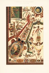 Ceiling painting in the Uffizi Gallery, Florence