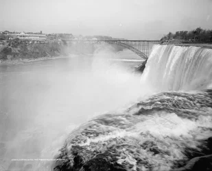 Clifton Hotel and American Falls, Niagara