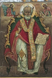 Close-up of a saint