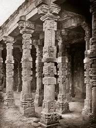 Colonnade of the Mosque of Quwwat-ul-Islam in the Qutb Minar complex, Delhi